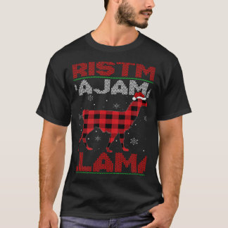 Julafton Llama Red Buffalo Play Ugly Llama jul T Shirt