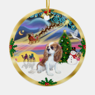 Julafton Magic - Blenheim Cavalier Julgransprydnad Keramik