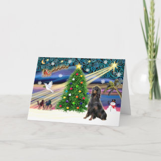 Julafton Magic-Gordon Setter Helgkort