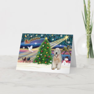 Julafton Magic - Wheaten Terrier - Customized Helgkort