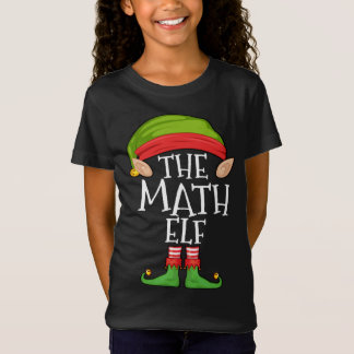 Julafton Math Elf Matching julfamilj Elf T Shirt