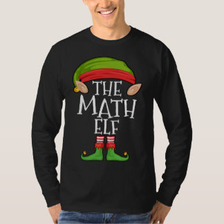 Julafton Math Elf Matching Kids Julfamilj Elf T Shirt