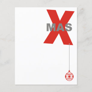 Julafton med Julgran Ornament + din idé Flygblad