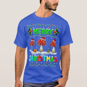 Julafton Mushroom Lighting Santa Hat God jul M T Shirt