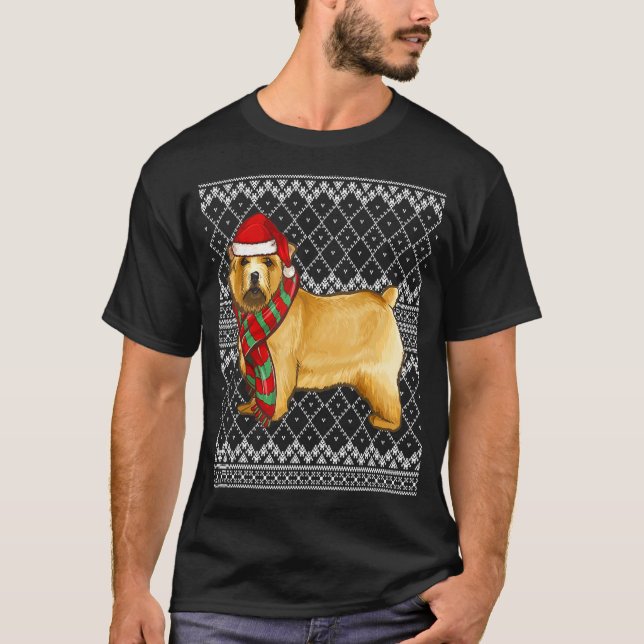 Julafton Norwich Terrier Jultomten Hat Ugly Christ T Shirt (Framsida)
