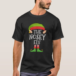 Julafton Nosey Elf Matching Shirt Manar julfamilj T