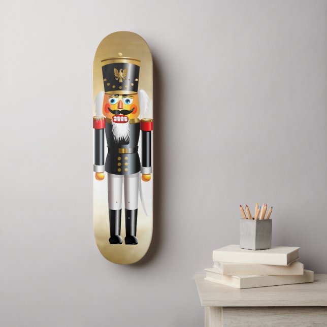 Julafton Nutcracker Skateboard Bräda 19,5 Cm (Väggkonst)