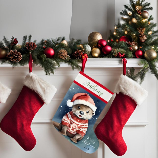 Julafton Otter Stor Julstrumpa (Skapare uppladdad)