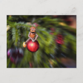 Julafton på dekorationen Jul Vykort