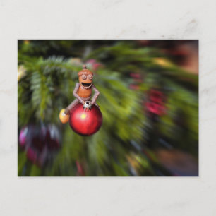 Julafton på dekorationen Jul Vykort
