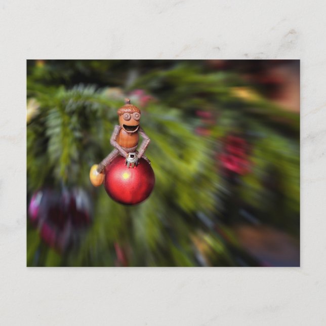 Julafton på dekorationen Jul Vykort (Framsida)