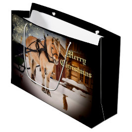 Julafton på gården med häst