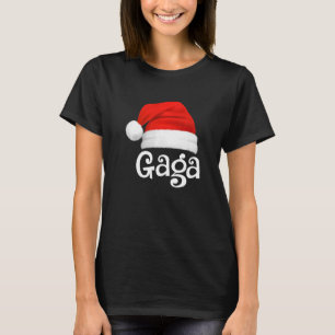 Julafton Pajama-gruppen Matching Gaga Jul Hat T Shirt