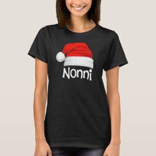 Julafton Pajama-gruppen Matching Nonni jul Hat T Shirt