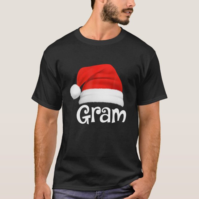Julafton Pajama-koncernen Matching Gram jul Ha T Shirt (Framsida)