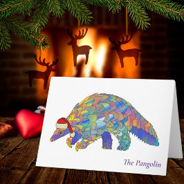 Julafton Pangolin Wildlife Endangered species Anim Kort