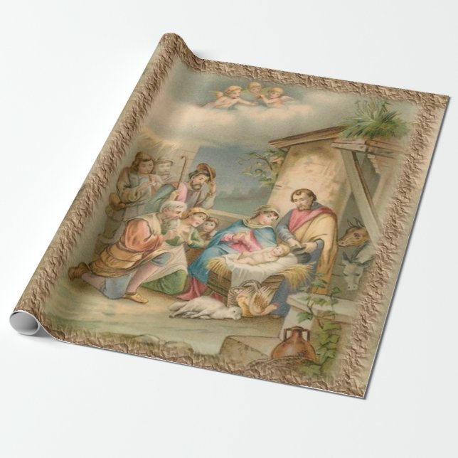 Julafton, Papper Jesus Presentpapper (Utrullad)