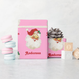 Julafton, Papper Vintage, Anpassat namn Presentpapper