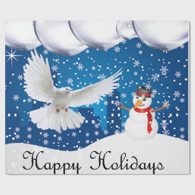 Julafton, Pappra Glad helg Presentpapper (Platt)