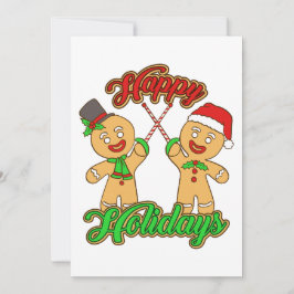 Julafton Pepparkaksgubbar Helgdag Julafton Julkort