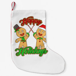 Julafton Pepparkaksgubbar Helgdag Julafton Liten Julstrumpa
