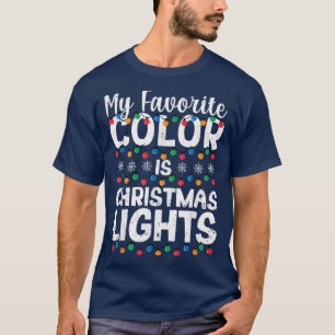 Julafton PJs Pajamas Light Min favorit Färg är Kri T Shirt