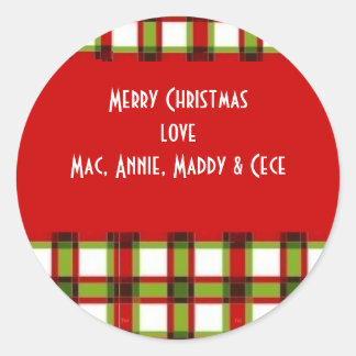 Julafton pläterad etikett