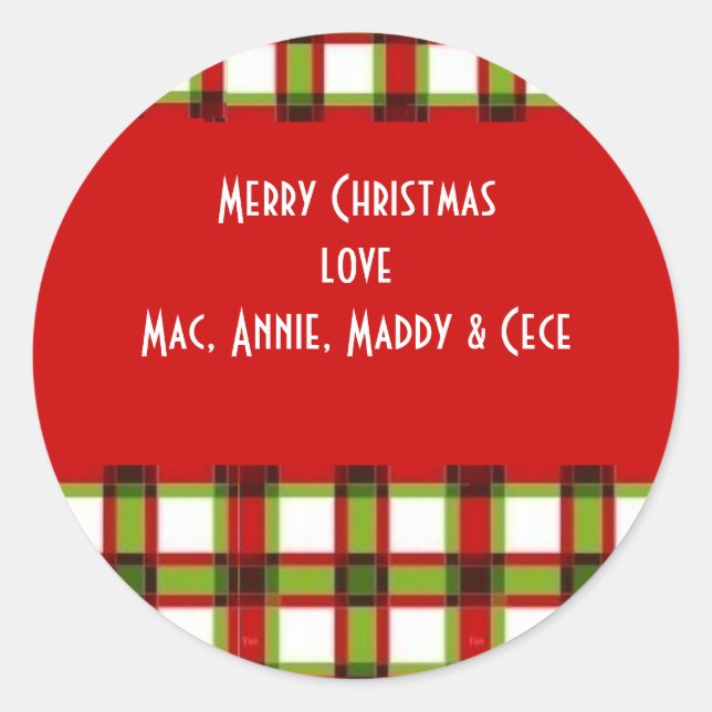 Julafton pläterad etikett (Framsida)