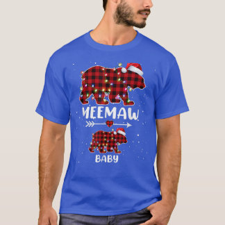 Julafton Play Bear Meemaw Baby Polar Gravid Announ T Shirt