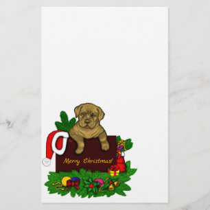 Julafton Puppy Brevpapper