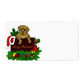 Julafton Puppy Fraktsedel