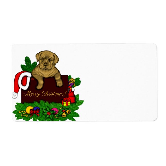 Julafton Puppy Fraktsedel (Framsidan)