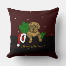 Julafton Puppy Kudde