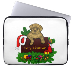Julafton Puppy Laptop Fodral