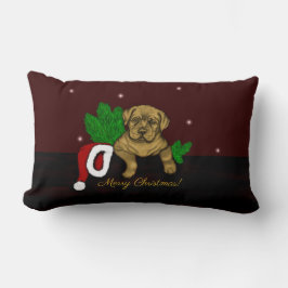 Julafton Puppy Lumbarkudde