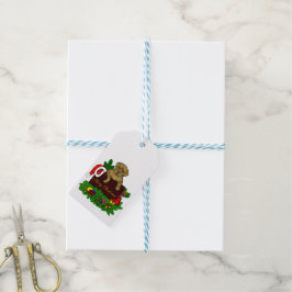 Julafton Puppy Presentetikett