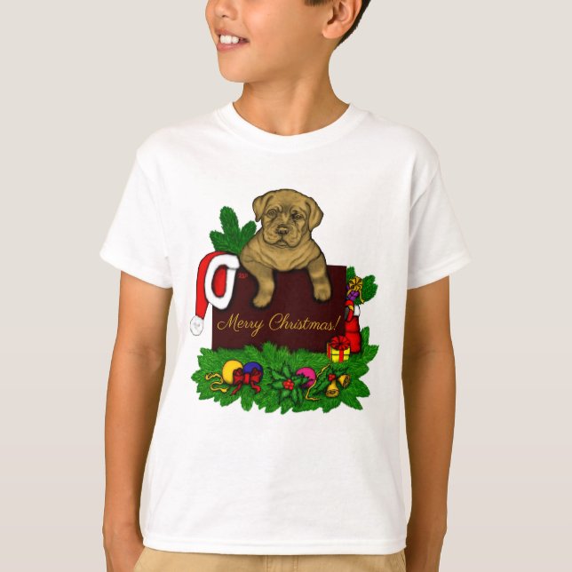 Julafton Puppy T Shirt (Framsida)