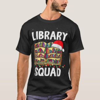 Julafton Reading Lov Bok-teamet på bibliotek T Shirt