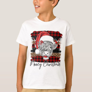Julafton Red Buffalo Play Cow Jultomten Hat Mooey T Shirt