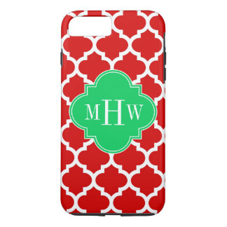 Julafton Red White Moroccan #5 Emerald Namn Monogr