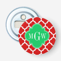 Julafton Red White Moroccan #5 Emerald Namn Monogr