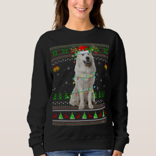 Julafton Reindeer Santa Hat Underbar Pyrenees Hund T Shirt