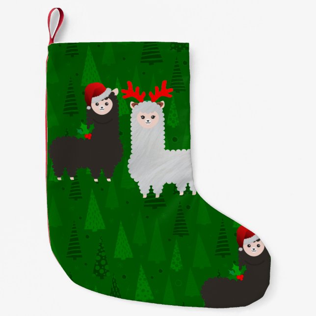 julafton renar alpacas liten julstrumpa (Framsidan)
