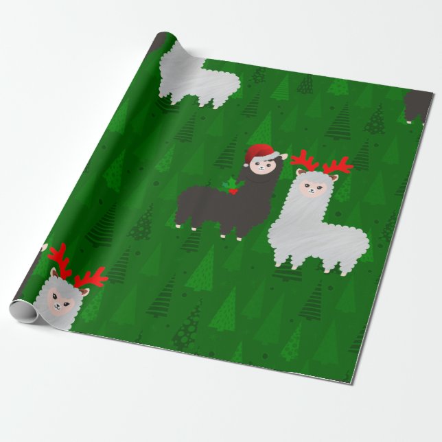 julafton renar alpacas presentpapper (Utrullad)