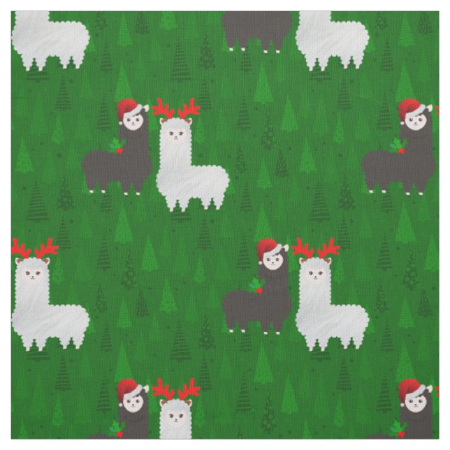 julafton renar alpacas tyg (Provkarta)