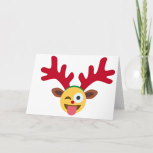 julafton renare wink emoji helgkort
