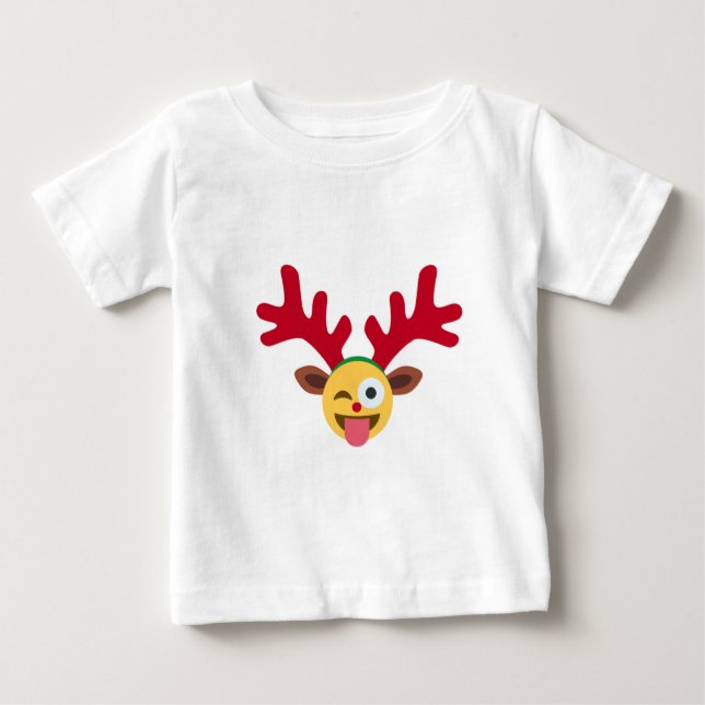 julafton renare wink emoji tee shirt (Framsida)