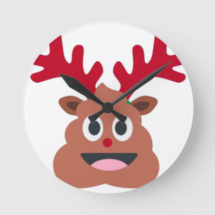 julafton rener poo emoji rund klocka