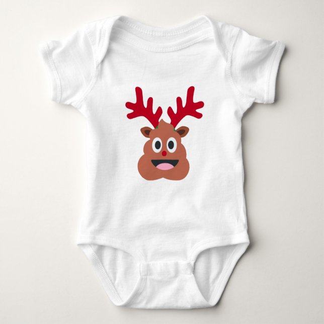 julafton rener poo emoji tröja (Framsida)