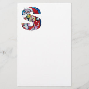 JULAFTON S BREV /JULTOMTEN MED VIOLIN MONOGRAM BREVPAPPER